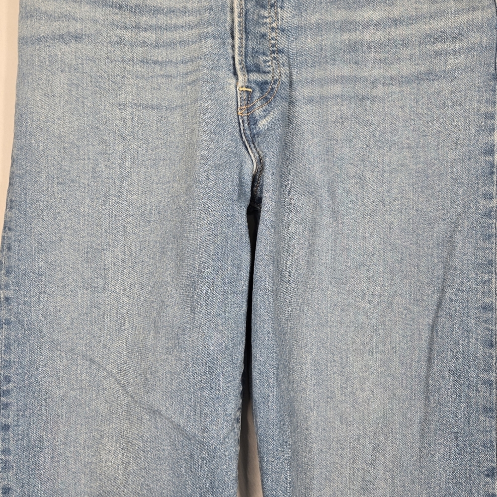 Levi's Ribcage Straight Ankle Jean Women's Size 29 High Rise Button Fly 27" L - Picture 6 of 16